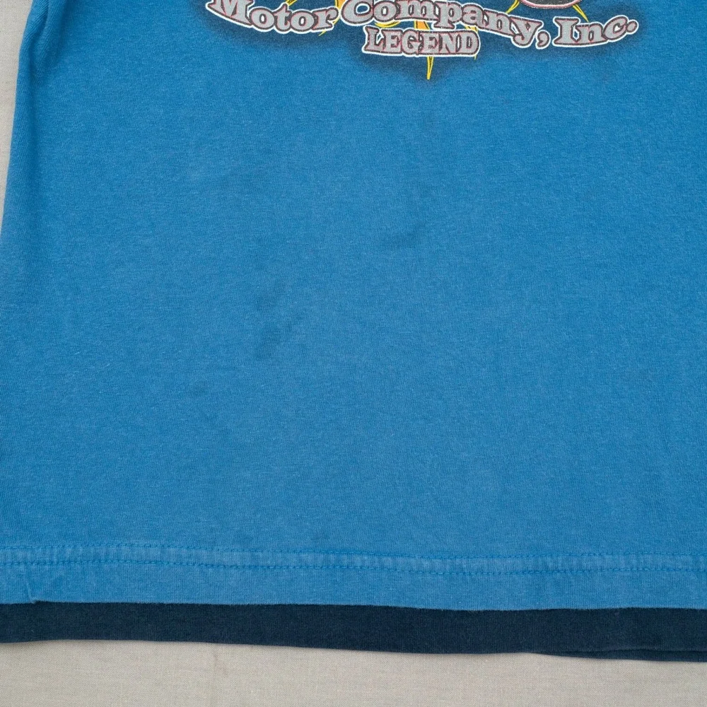 Vintage Y2k 2000s Boys Basic Editions Blue Chrome‎ Custom Choppers T Shirt 6/7
